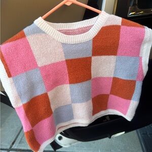 H&M Pink and Orange Knit Sweater